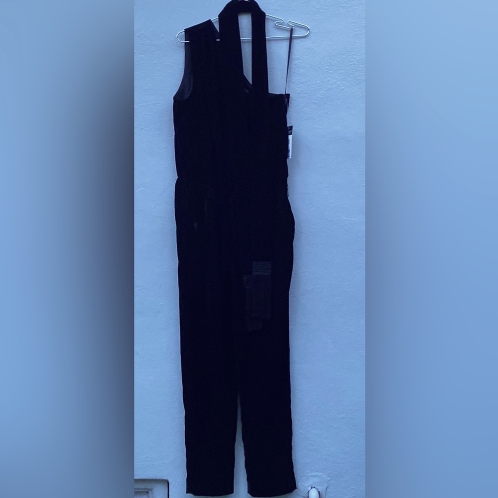 Ralph Lauren Black Velvet Jumpsuit New with Tags